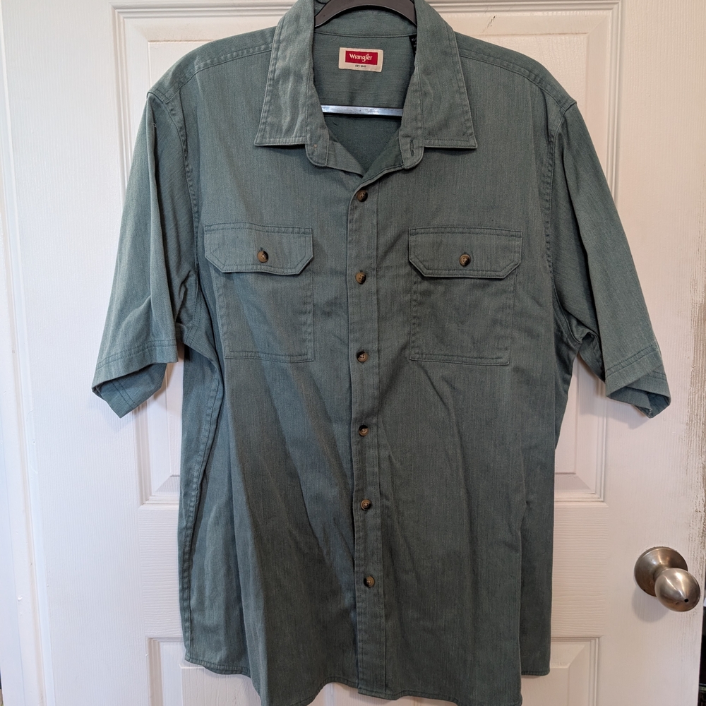 Wrangler Men's Turquoise Shirt - XL